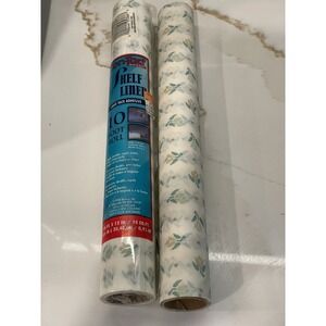 Vintage Con-Tact Shelf Liner Lot of 2 New + Used Partial Floral Drawer 1998 READ